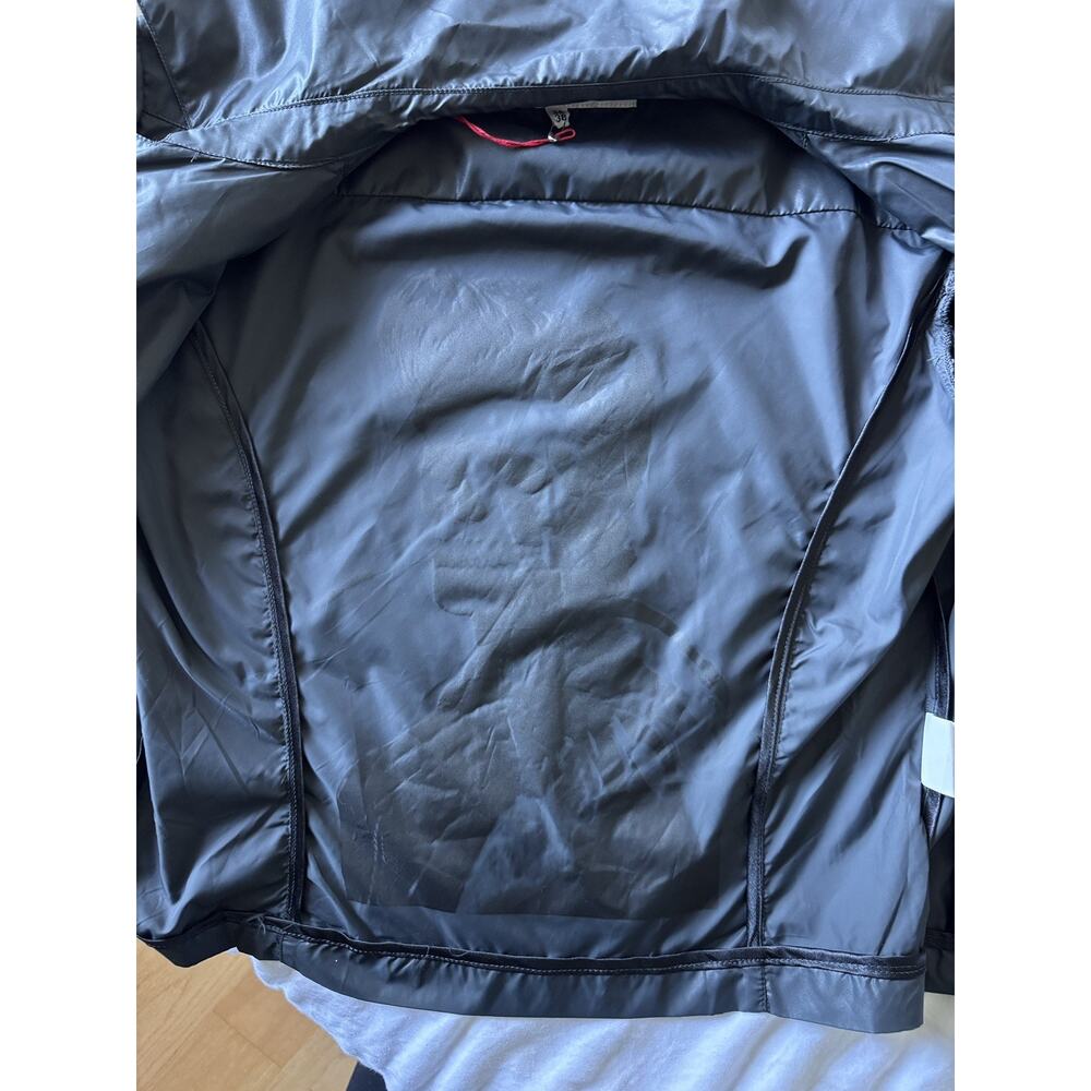 FIORUCCI Dark Grey Women’s Lightweight Cropped Biker Rain Coat US 2 Edgy Moto - Picture 10 of 10